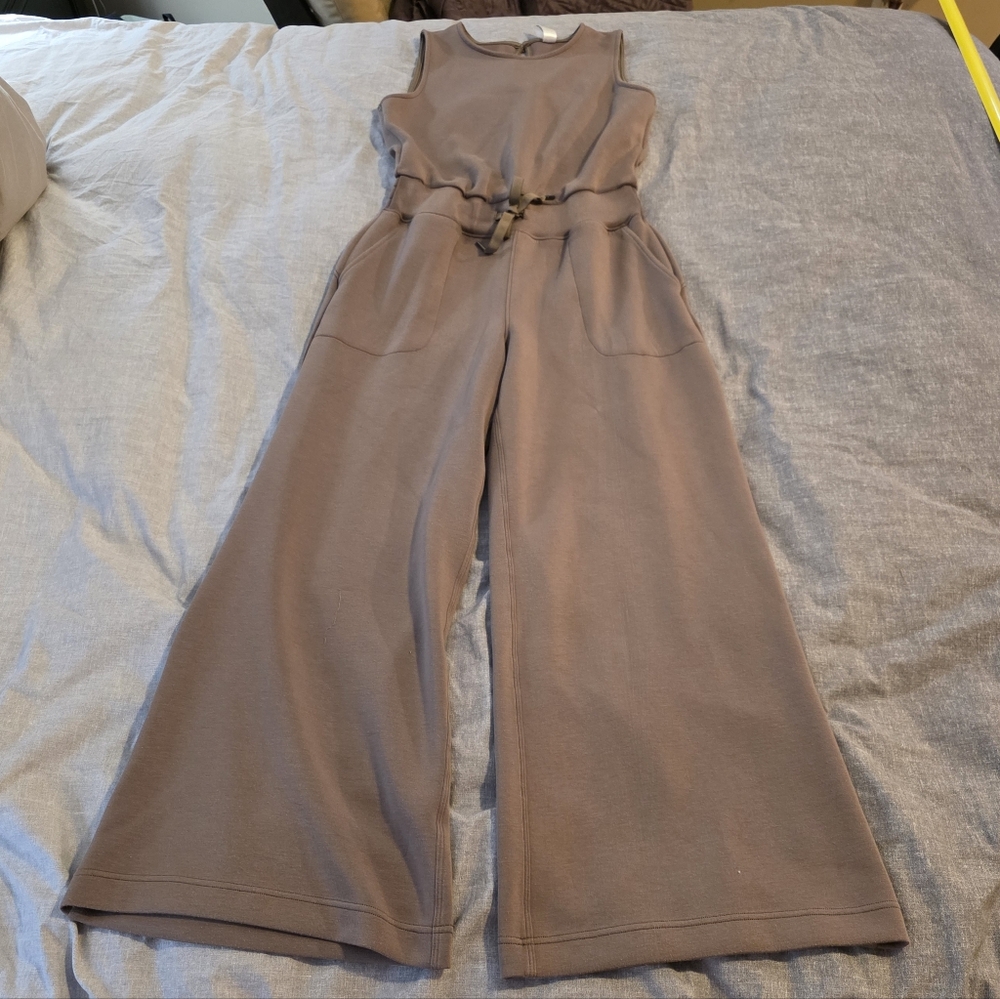 SPANX Airessentials Sleeveless Jumpsuit in Smoke - Picture 2 of 11